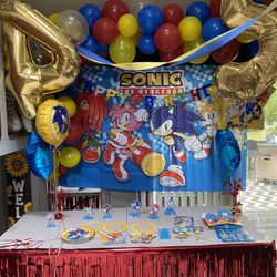 Sonic Birthday Decorations $20