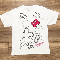 Disney Parks Hanes Mickey Mouse Limited Edition Classic White T Shirt Adult L