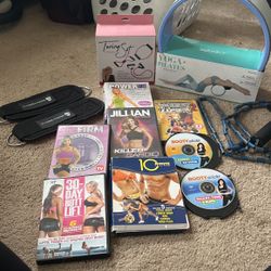 Workout Stuff and DVDs Includes Fitbit Blaze 
