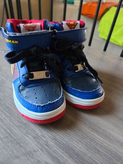 High top sneakers superman