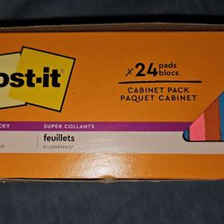 Post-it Super Sticky , Notes 3" x 3" 20 Pads of 70 (3M)