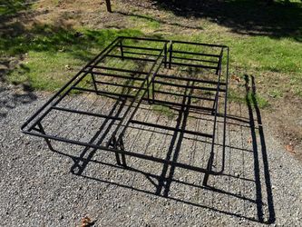 Black Metal Platform Bed Frame