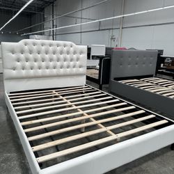 Queen size Crystal Bed W Ortho Mattress Included 