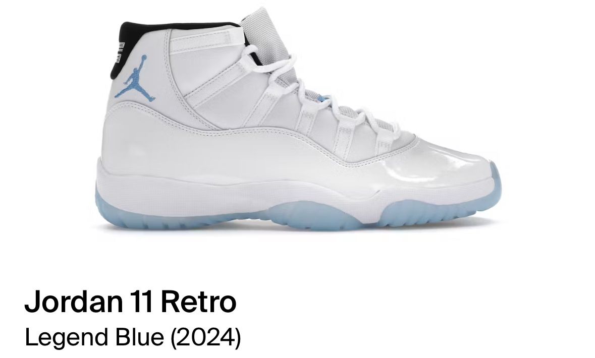 JORDAN 11 LEGEND BLUE