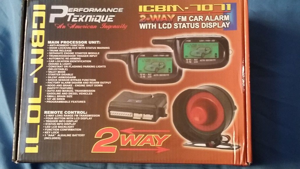 2 Way Car Alarm With LCD Display