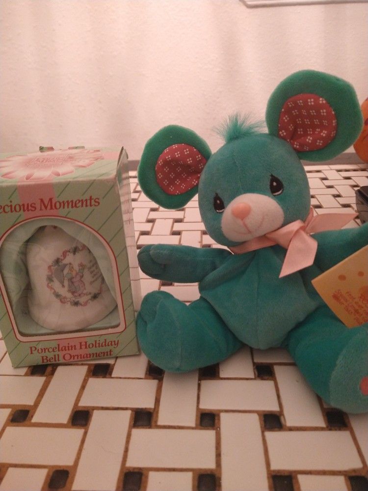 Christmas Precious Moment Bell and Plush