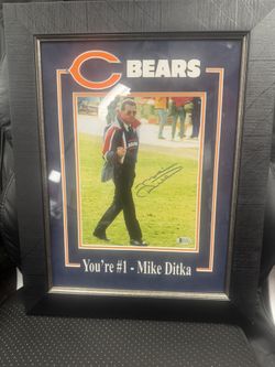 Mike Ditka Autographed Picture With COA