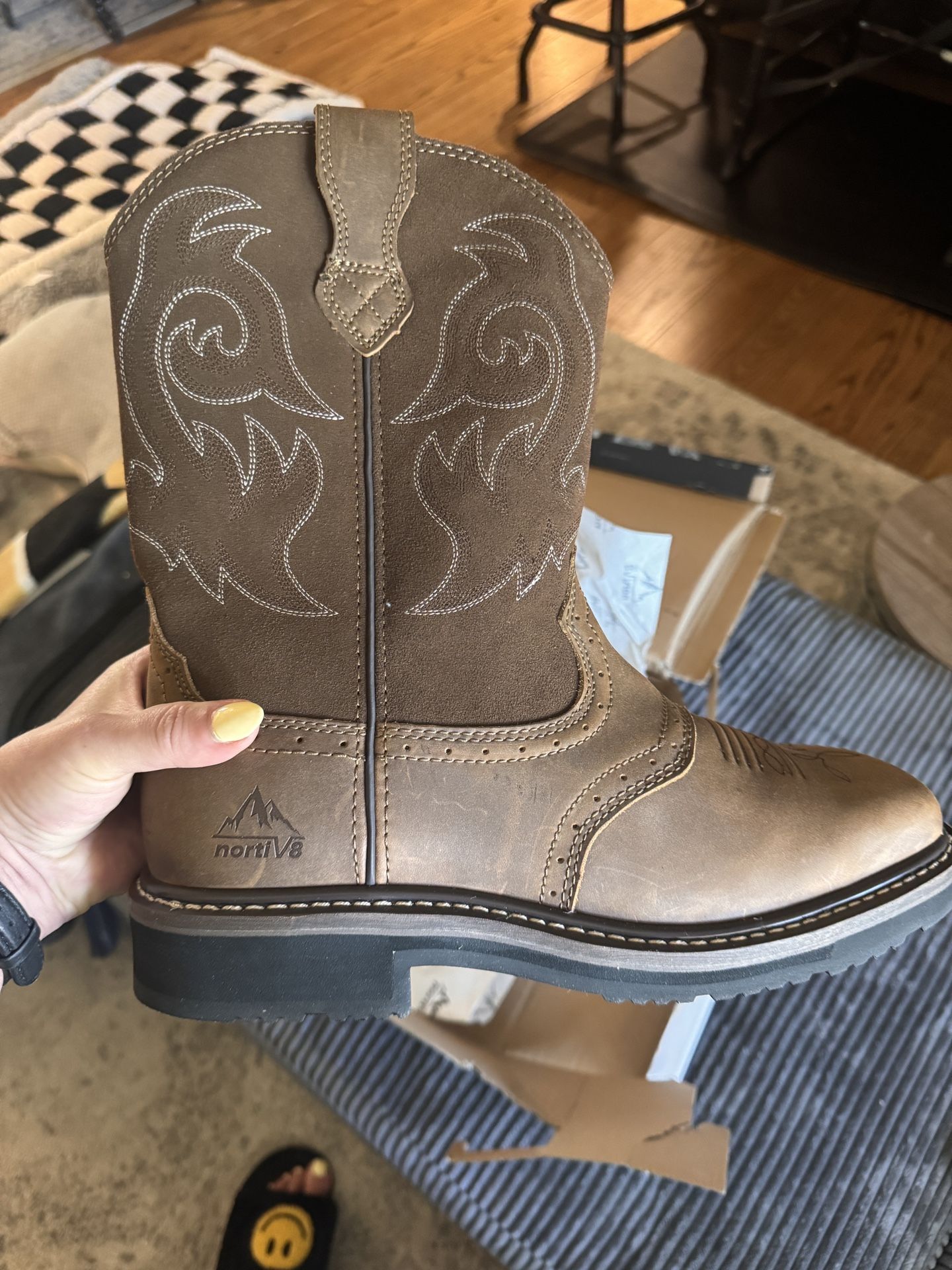 BRAND NEW Men’s Cowboy Boots Size 11 Steel Toe Boots