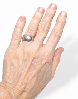 14k White Gold 9.5mm Band Ring Comfort Fit SLC Graduated Sides Unisex