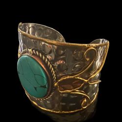 Very Beautiful Hand Made Copper Brass Fashion Bangle Bracelet Unsigned