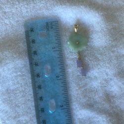 Jade Flower Pendant