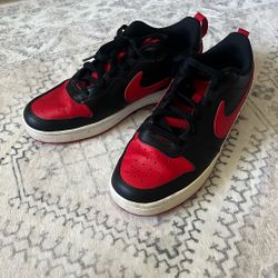 Nike Court Borough Low 2 Black University Red (GS)