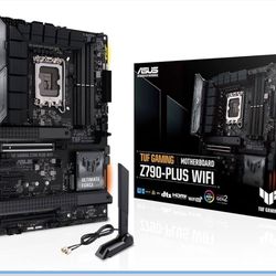 ASUS TUF GAMING Z790-PLUS WIFI 6E Motherboard Intel Z790 LGA 1700 ATX (PCIe 5.0, Four M.2, 16+1 DrMOS, DDR5, 2.5 Gb Ethernet, USB 3.1 Gen 2 x 2 Type C