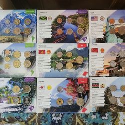 Foreign Mint Coin Set Assorted Countries