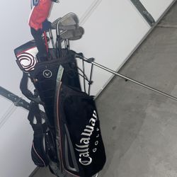 Callaway Golf Clubs And Bag! XR Irons, Driver, Hybrid 3!!! Driver And Hybrid Are In Really Good Condition! 