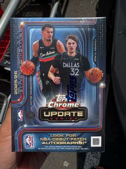 2025/26 Topps Chrome Basketball Update Series Blaster Box