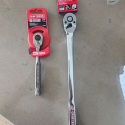 New Craftsman Tools - 3/8" Long Handle Ratchet + 1/4" Pear Head Ratchet
