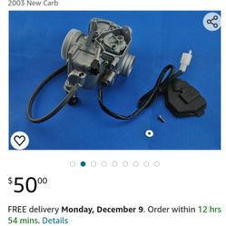 Carburetor fits Honda TRX350FE TRX350FM Rancher (contact info removed)-2003 New Carb