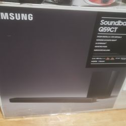 Soundbar Samsung HW-Q59CT/ZA 5.1ch Soundboard W/Dolby Digital 5.1/DTS Virtual: With Subwoofer And Remote Retails At 299.95 Plus Tax