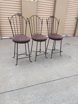 3 heavy metal barstool