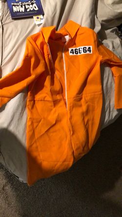 Large youth prisoner jail Halloween costumes