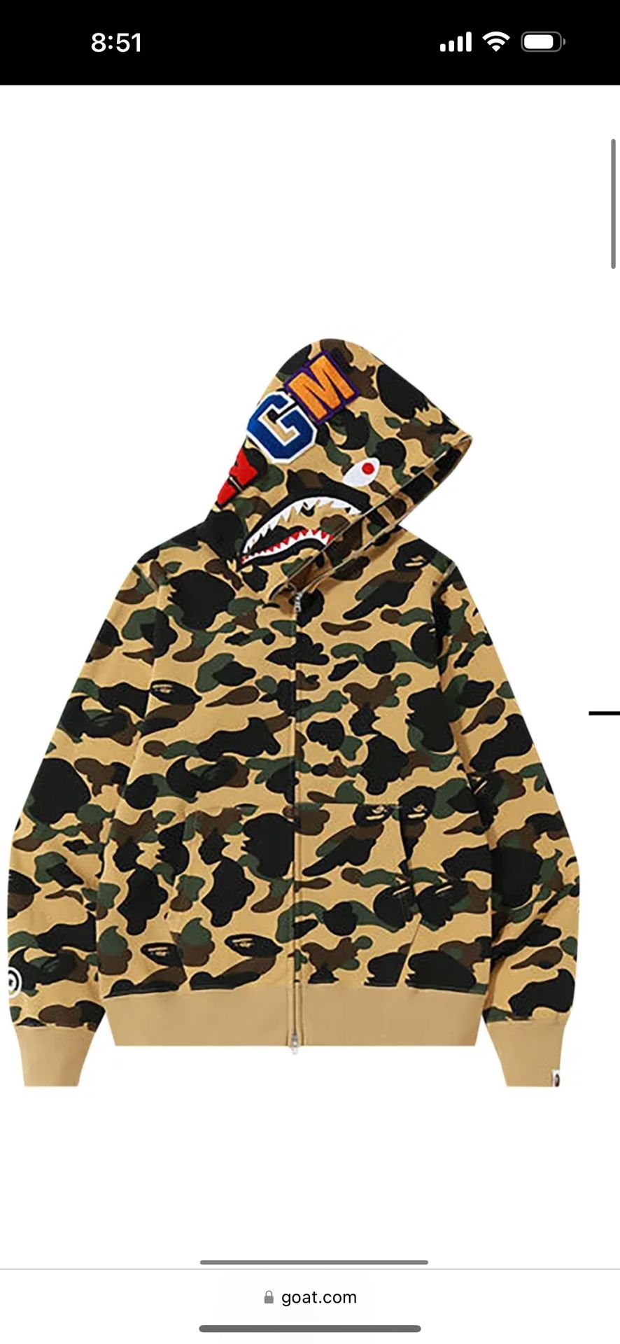 Bape shark jacket
