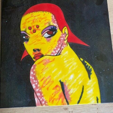 Salvaged Tile Portrait