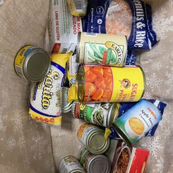 Free -rice/canned Food
