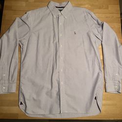 Polo by Ralph Lauren Oxford Lilac Shirt, size L.