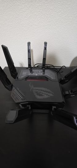 ASUS ROG Rapture WiFi 6E Gaming Router (GT-AXE16000) - Quad-Band, 6 GHz Ready, Dual 10G Ports, 2.5G WAN Port, AiMesh Support