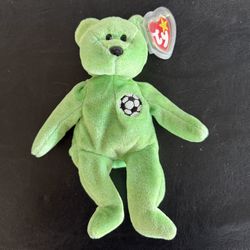 TY Beanie Baby Bear Soccer Named Kicks 