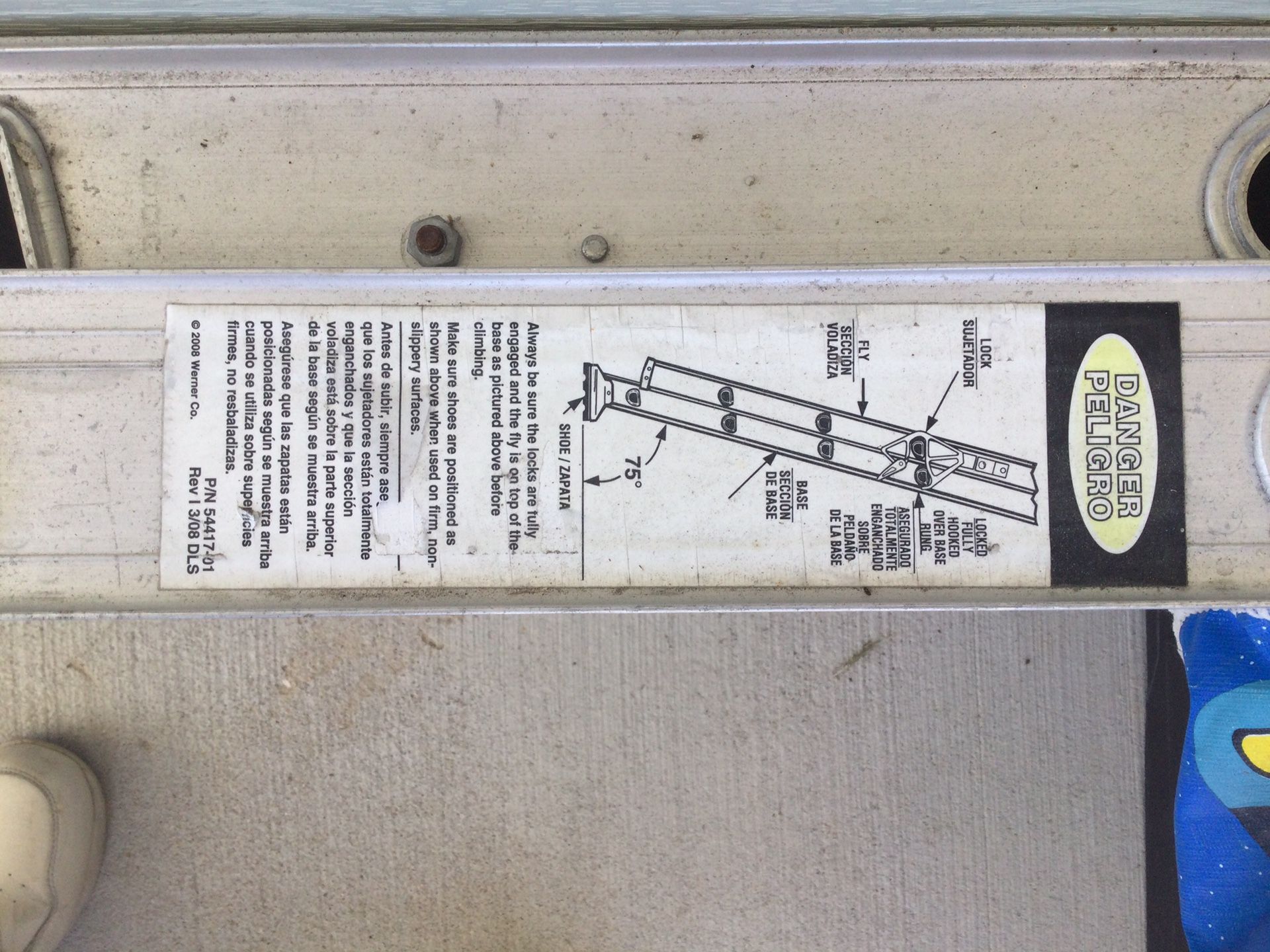 Werner Aluminium Extension Ladder 20ft