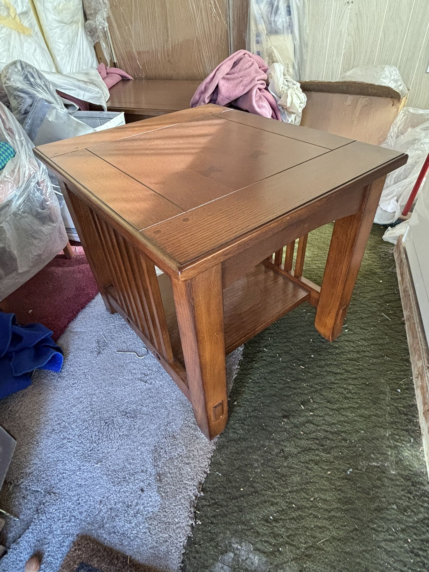 Solid Wood End Table