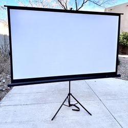 100” Tripod Projector Screen Matte PVC