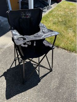 High chair collapsible camping chair
