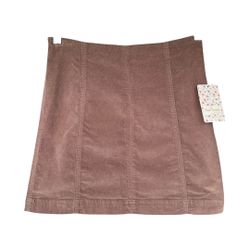 Free People Brown Corduroy Mini Skirt XS 