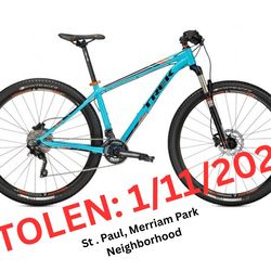 STOLEN - Trek X-Caliber 9 (Blue/orange)