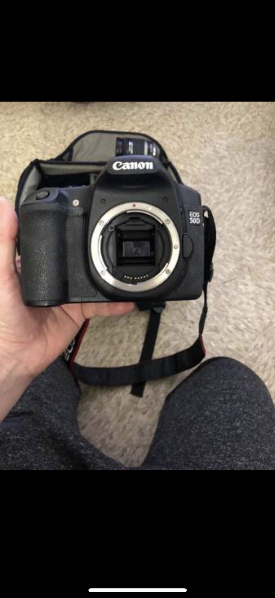 Canon EOS 50D with utilities and travel bag