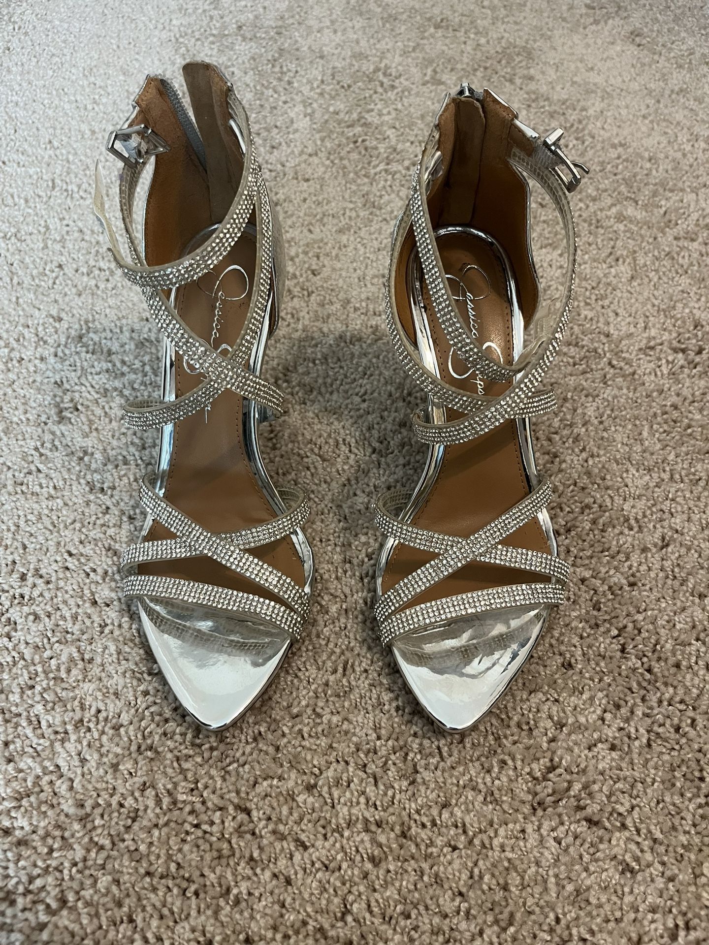 Silver Pumps