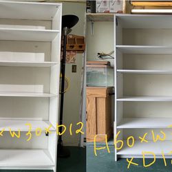 2 White Bookcase