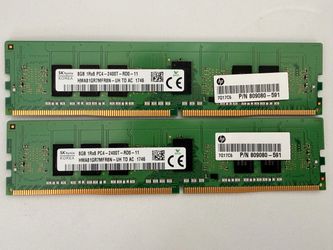 SK Hynix 16GB (2 x 8GB) PC4-2400T-RD0 Registered ECC RAM (HP Genuine)