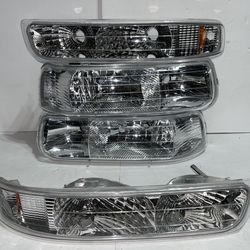 Chevy Silverado / Tahoe / Suburban Headlights for 1999 to 2002