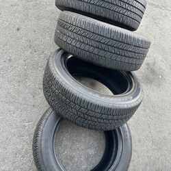 Set. Tires.  245. 55. 18. Good year