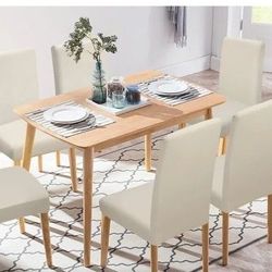 Chair Cover BEIGE 6 PCS