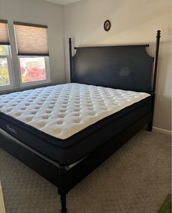 Magnolia KING Bed Frame + NEW King Mattress