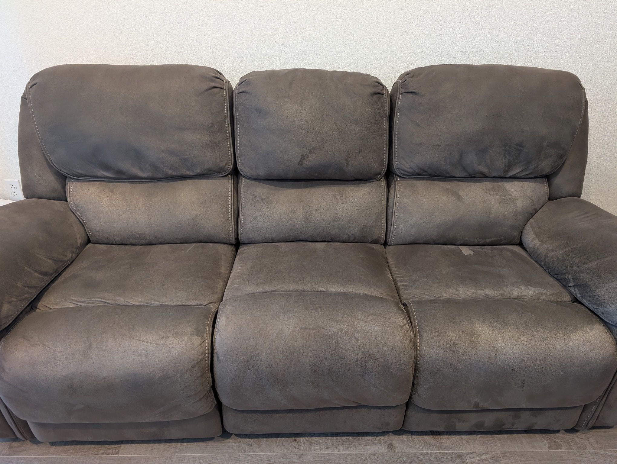 Living Spaces Recliner Sofa