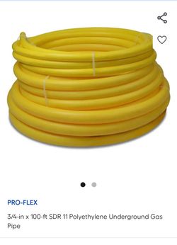 Underground gas pipe 3/4 inch