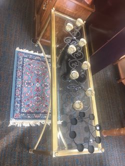 Gold and Glass table