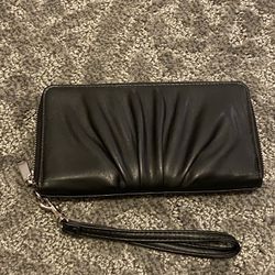 *New!* Black Wallet with Wrist Strap 