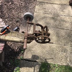 Antique sharpening stone